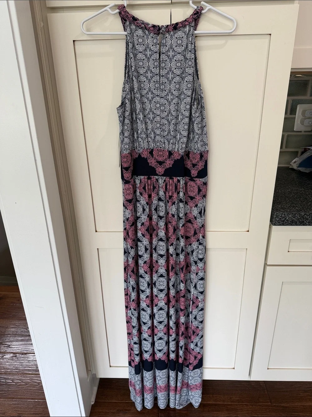 Wisp Pink/Black Patterned Maxi Dress - Picture 3 of 3